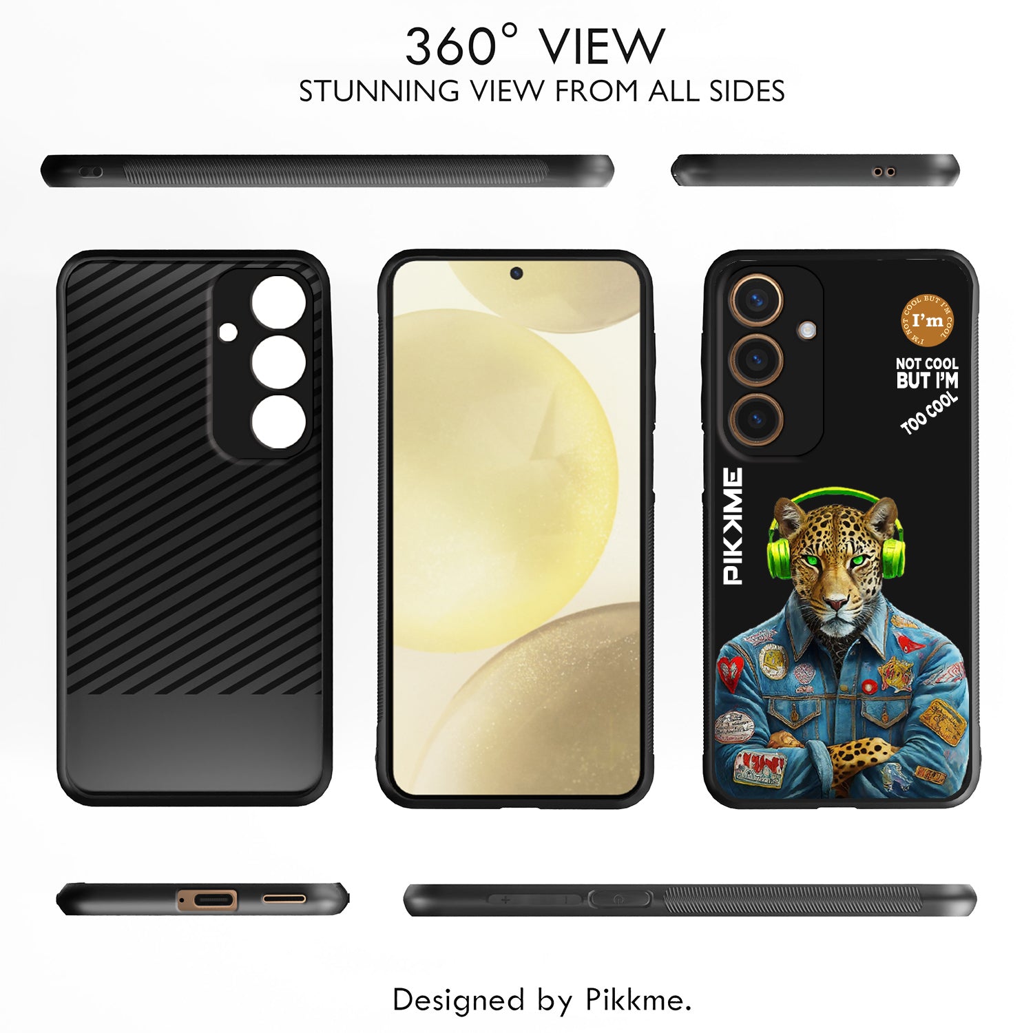 Pikkme Black Leopard Swag  Samsung Galaxy S24 5G NIm2 Back Cover (Design 03)