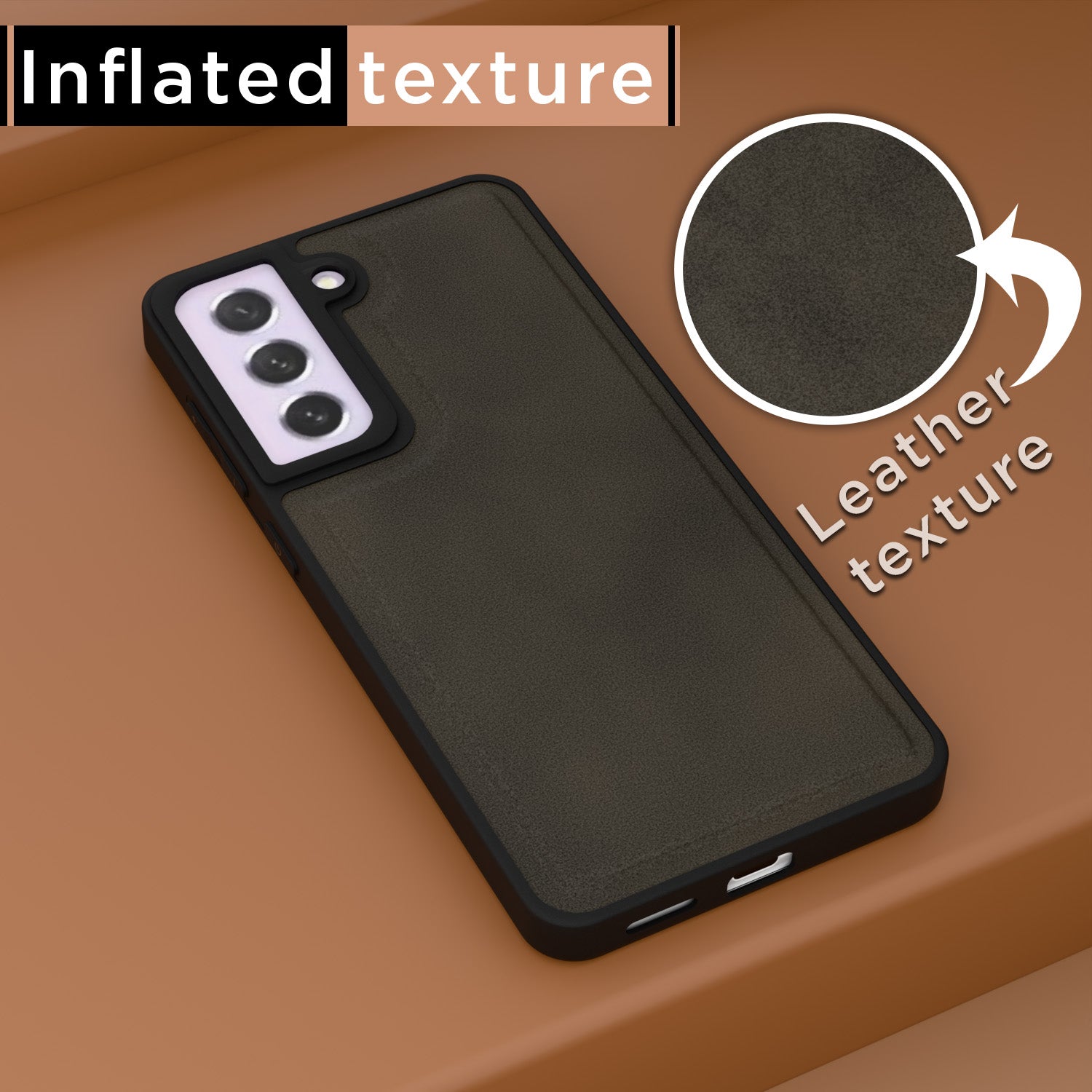 Pikkme Samsung Galaxy S21 FE 5G Premium Leatherback Case (Brown)