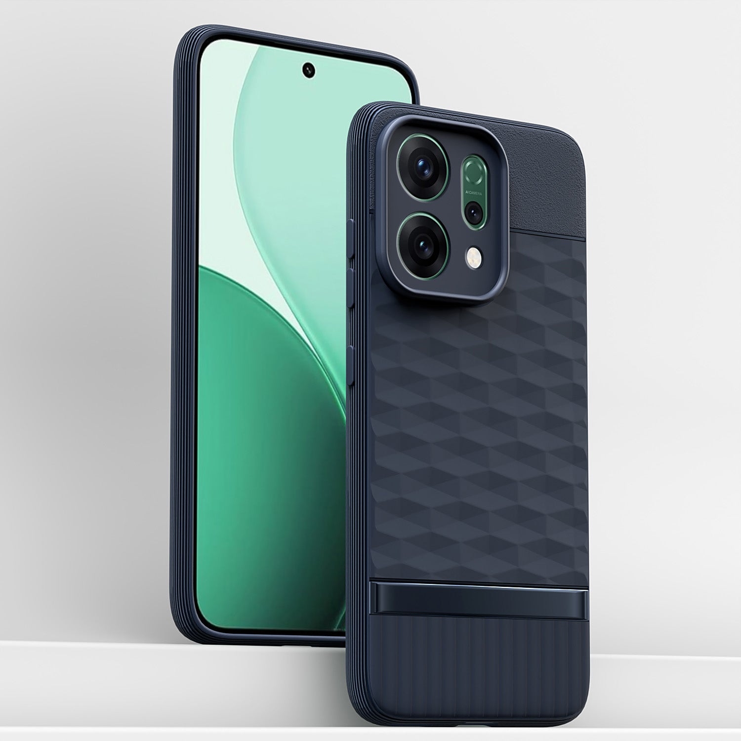 Pikkme Oppo Reno 14 5G Shockproof Soft Flexible Gencase Back cover (Blue)