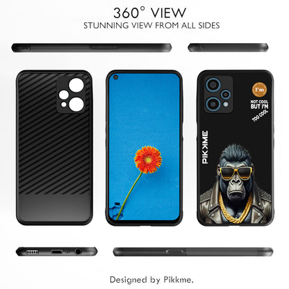 Pikkme Back Cover Pc Tpu + Printed Cool Funky Stylish Black Gorilla Swag Raised Edges Camera Protection |Bumper Case For OnePlus Nord Ce 2 Lite 5G (Design 07)