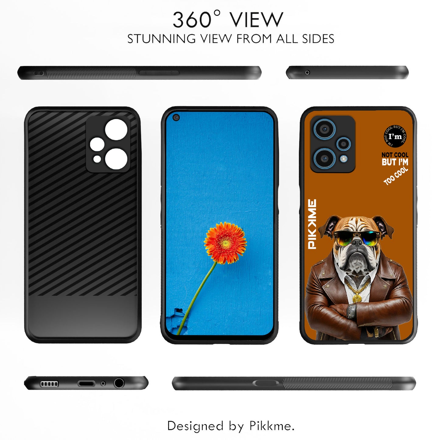 Pikkme Back Cover Pc Tpu + Printed Cool Funky Stylish Brown Dog Swag Raised Edges Camera Protection |Bumper Case For OnePlus Nord Ce 2 Lite 5G (Design 10)