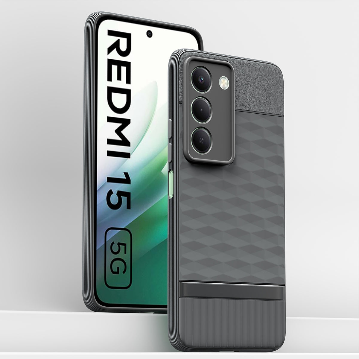 Pikkme grey Gencase mobile cover for Redmi 15 5G – photo 2