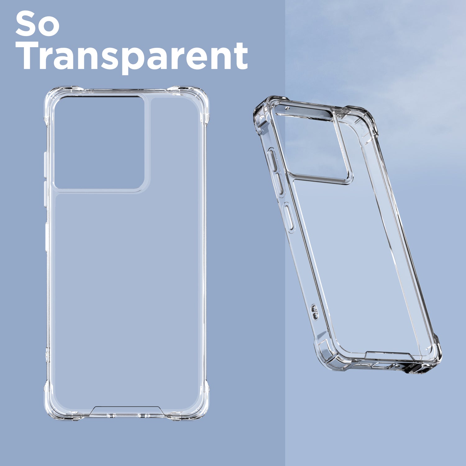 Pikkme Motorola Moto Edge 60 Fusion 5G PC + TPU Clear Transparent Back Cover (Transparent)