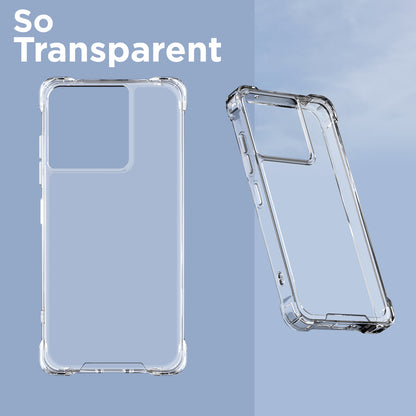 Pikkme Motorola Moto Edge 60 Fusion 5G PC + TPU Clear Transparent Back Cover (Transparent)