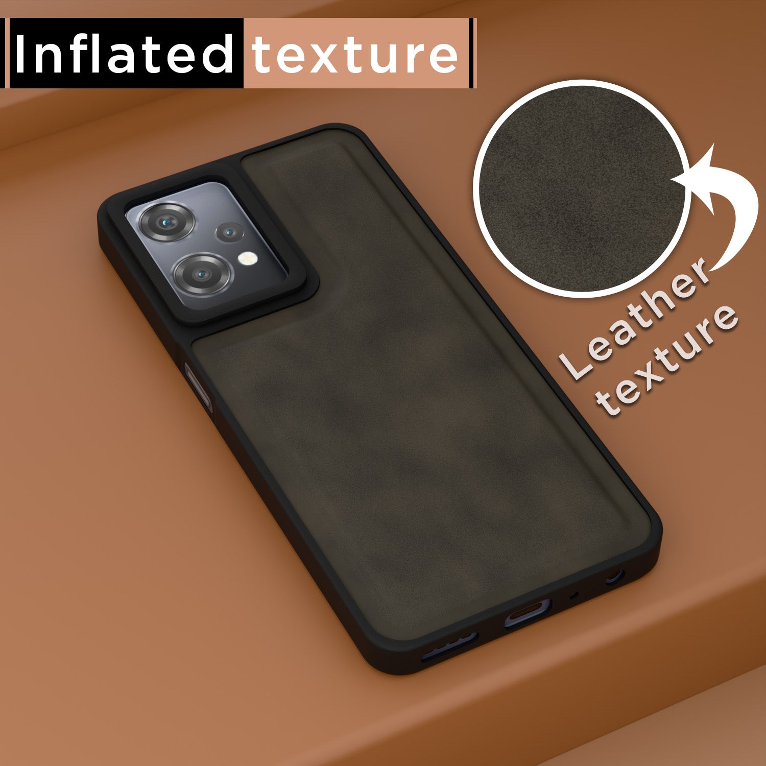 Pikkme OnePlus Nord CE 2 Lite 5G Premium Super Soft-Touch Leatherback Case (Brown)