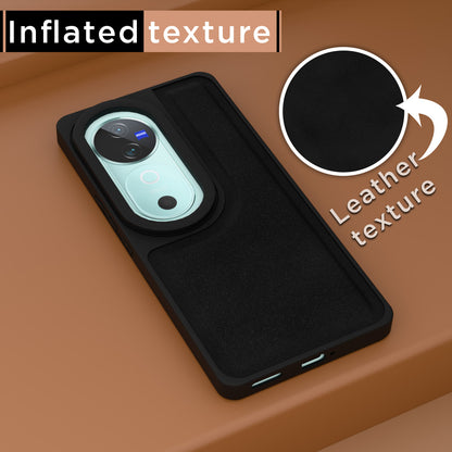Pikkme Vivo V40 5G / V40 Pro 5G / T3 Ultra 5G Premium Leatherback Case (Black)