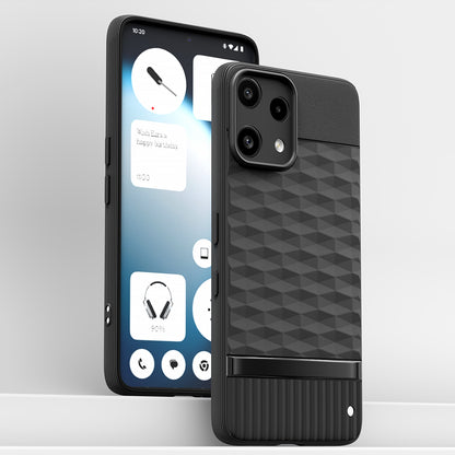 Pikkme Nothing Phone 3a Lite 5G Shockproof Soft Flexible Gencase Back cover (Black)