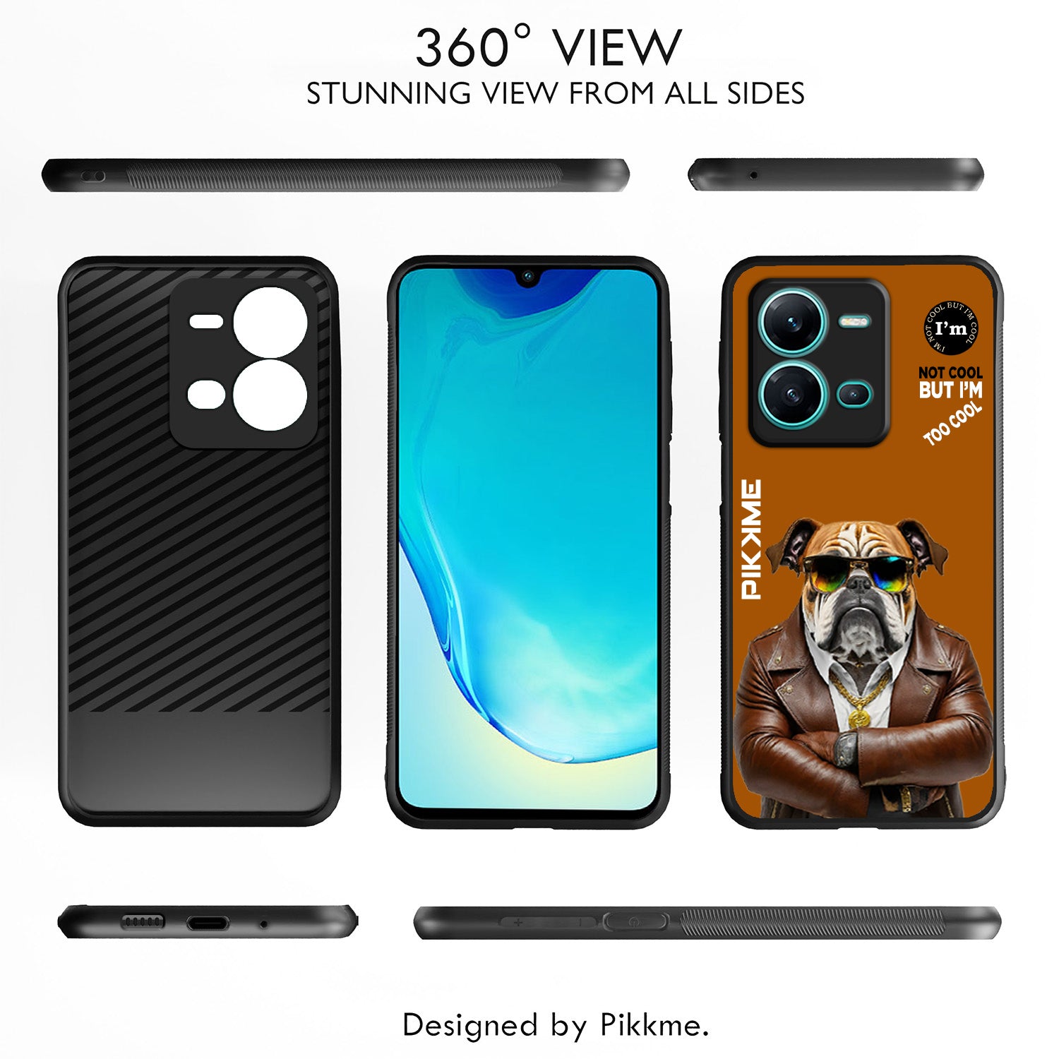Pikkme Brown Dog Swag  Vivo V25 5G Nim2 Back Cover (Design 10)