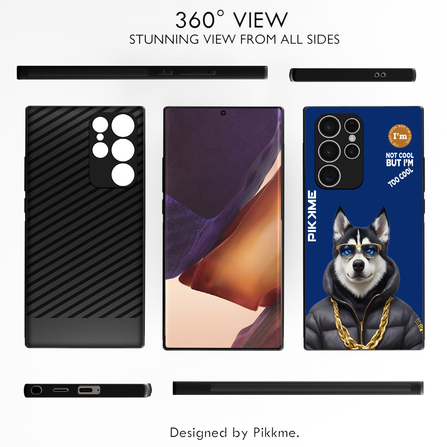 Pikkme Blue Dog Swag  Samsung Galaxy S24 Ultra 5G Nim2 Back Cover (Design 08)