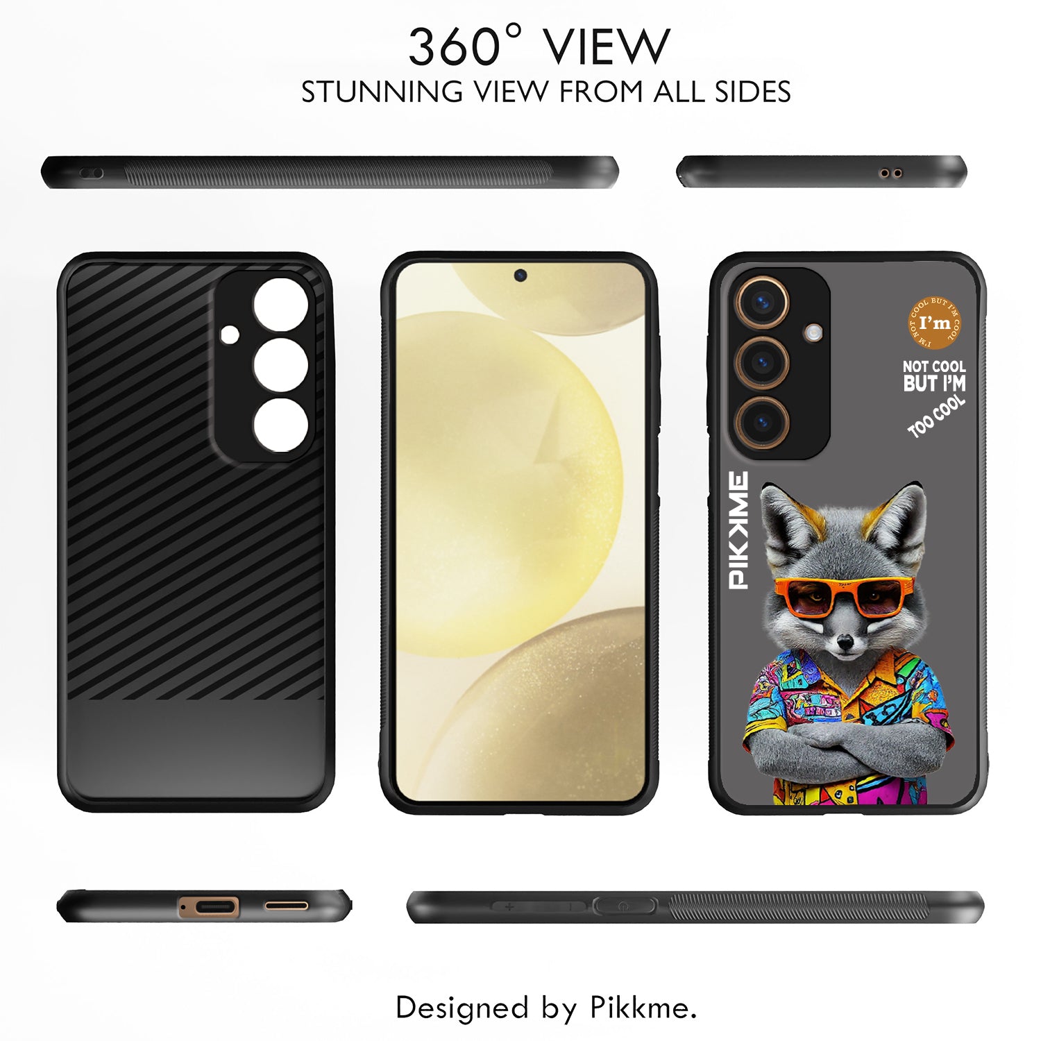 Pikkme Grey Wolf Swag  Samsung Galaxy S24 5G NIm2 Back Cover (Design 01)