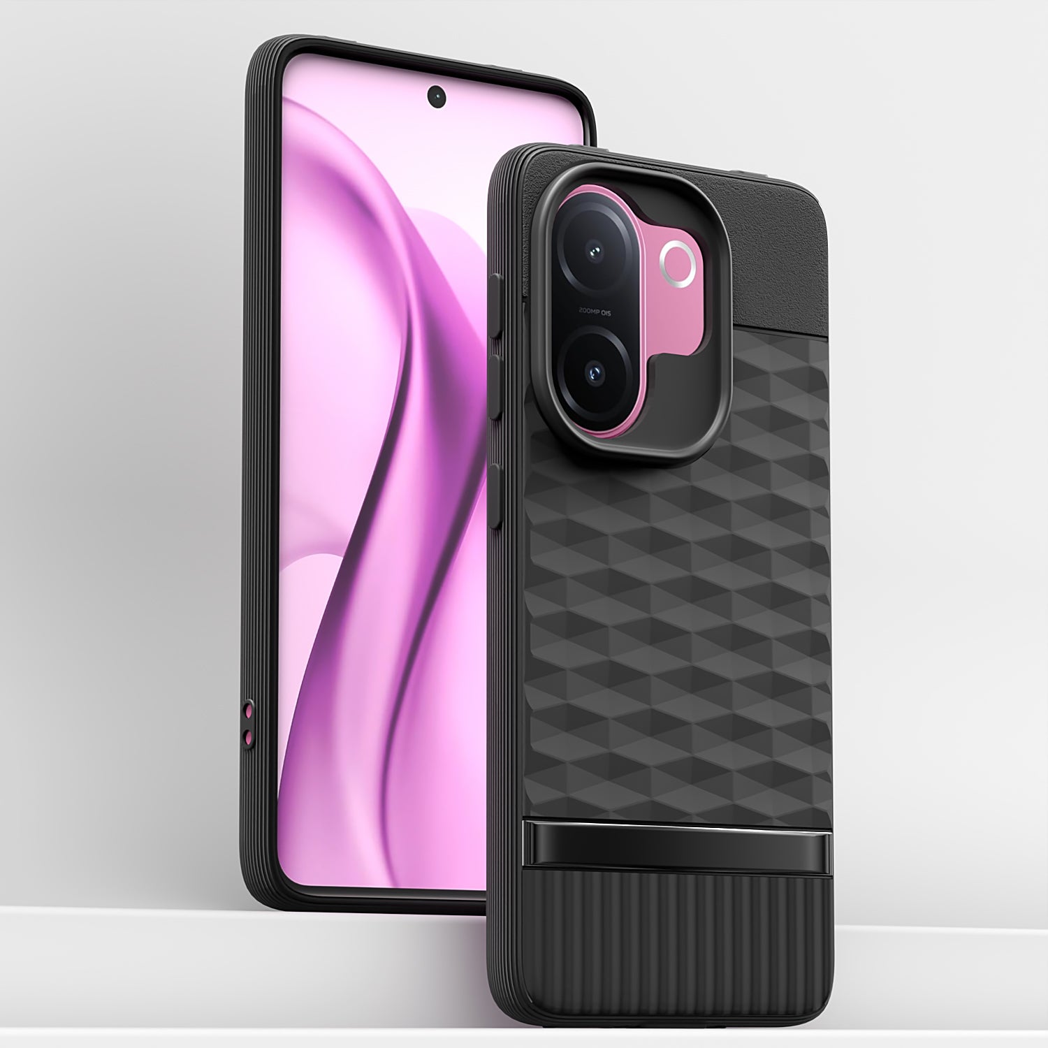 Pikkme Vivo V60e 5G Shockproof Soft Flexible Gencase Back cover (Black)