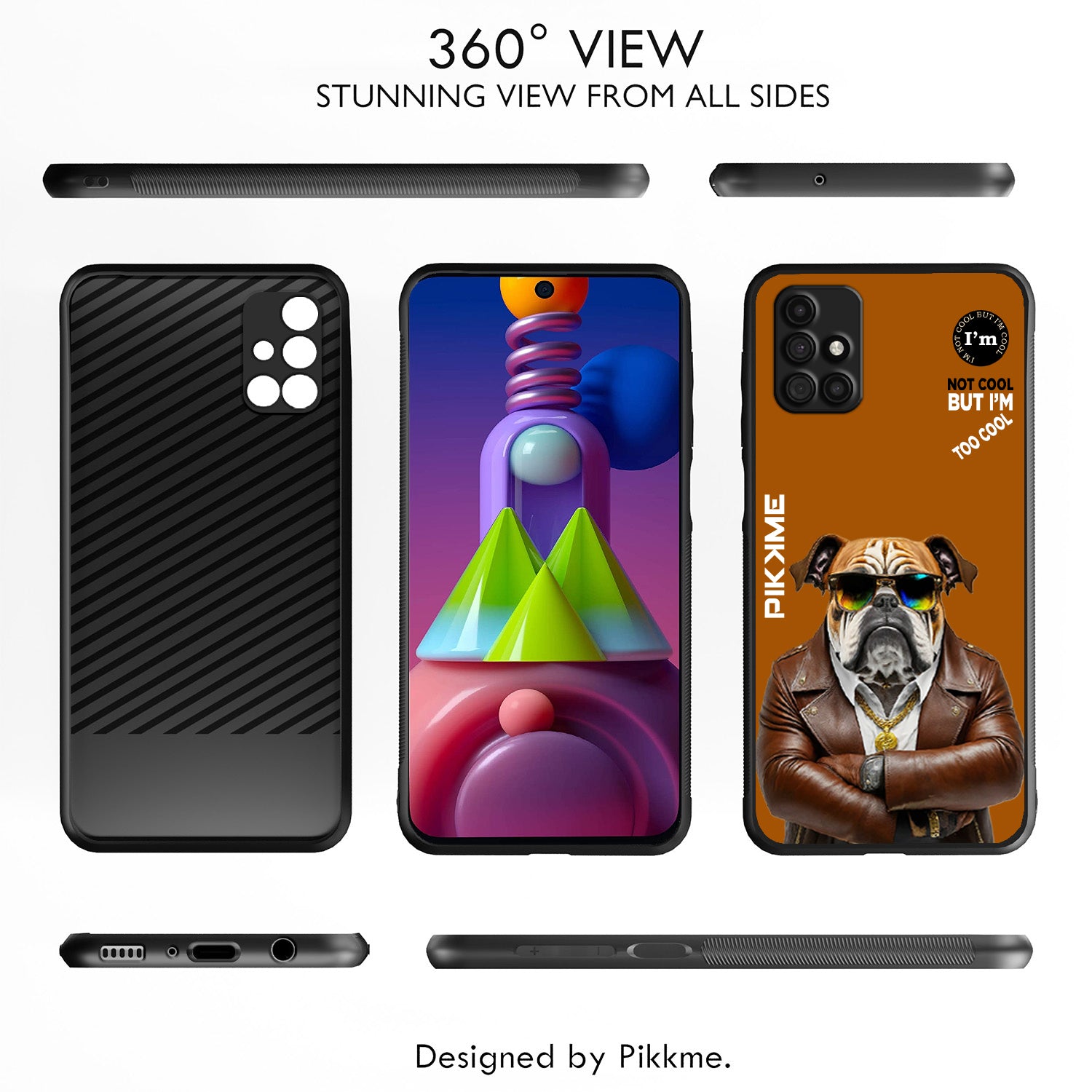 Pikkme Brown Dog Swag  Samsung Galaxy M31s Nim2 Back Cover (Design 10)