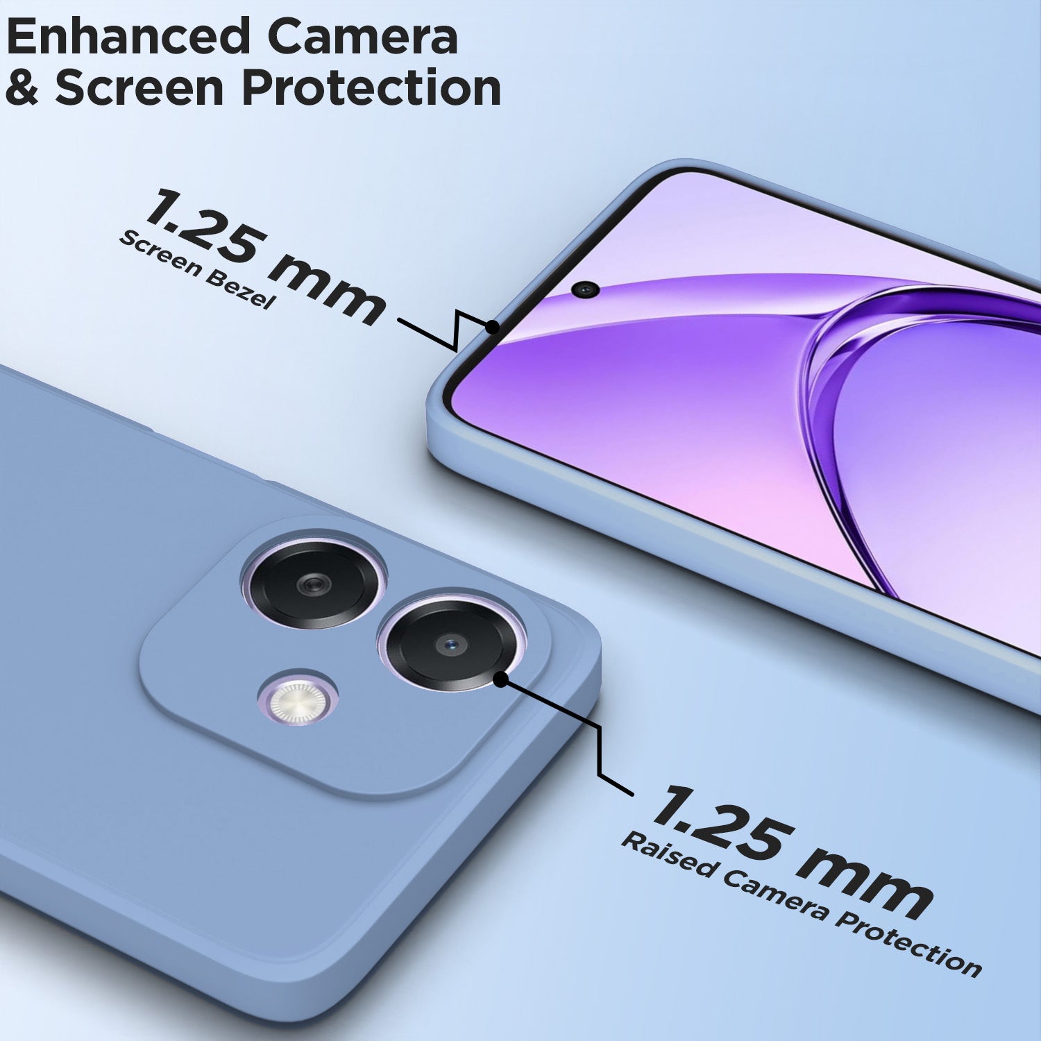 Pikkme Oppo A3x 5G/A3x 4G/A3 5G Liquid Silicone aqua blue phone cover – photo 2