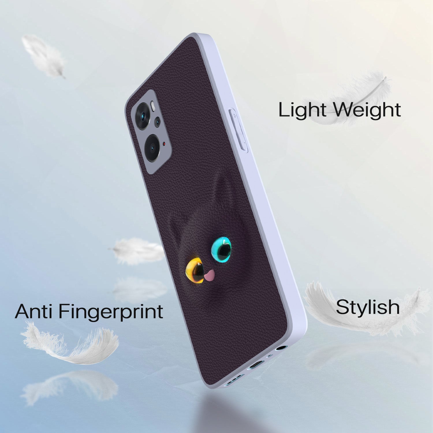 Pikkme Oppo K10 4G Kitty Back Cover (Purple)