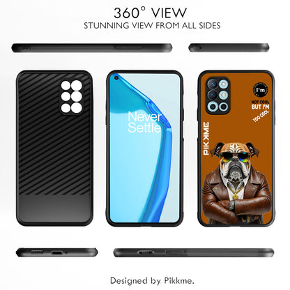 Pikkme Back Cover Pc Tpu + Printed Cool Funky Stylish Brown Dog Swag Raised Edges Camera Protection |Bumper Case For OnePlus 9R (Design 10)