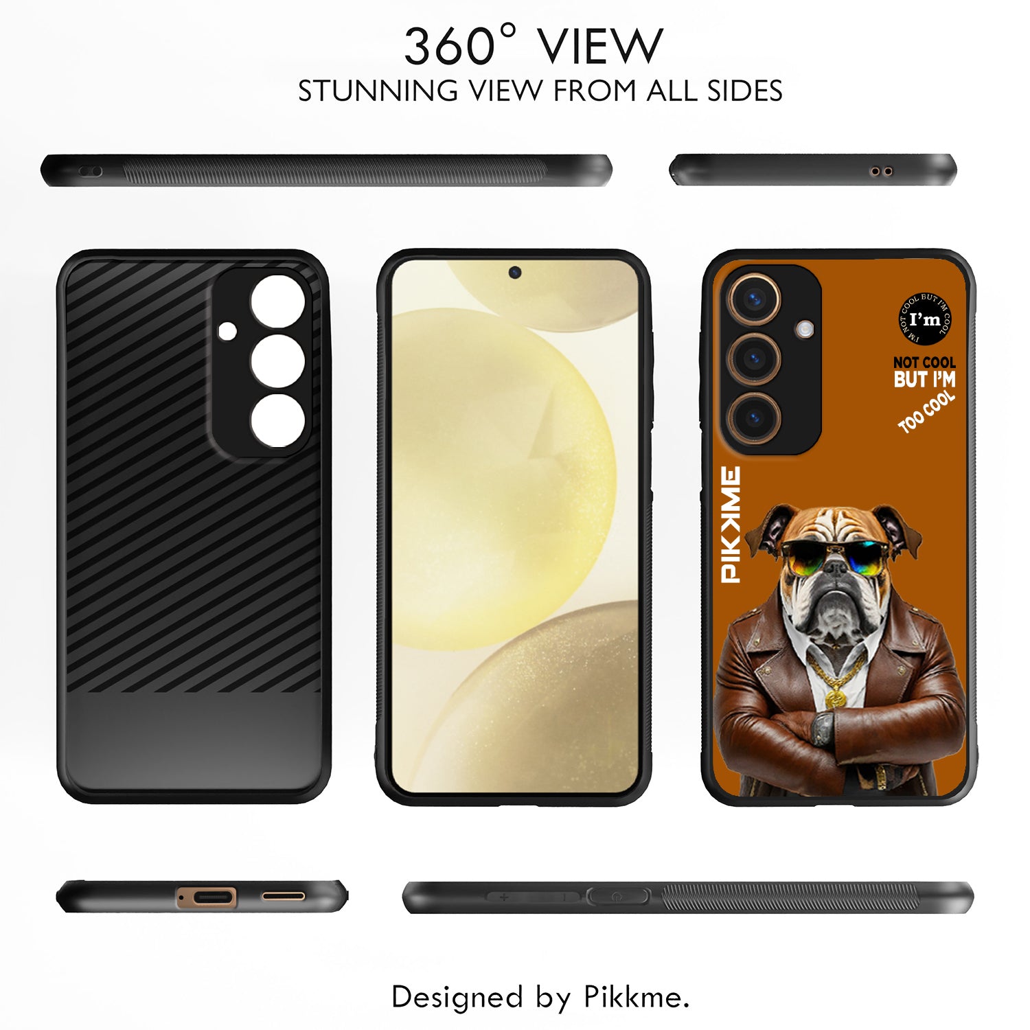 Pikkme Brown Dog Swag  Samsung Galaxy S24 5G NIm2 Back Cover (Design 10)