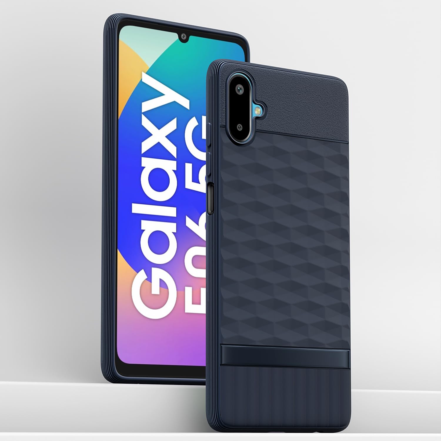 Pikkme Samsung Galaxy F06 5G / Samsung Galaxy M06 5G Shockproof Soft Flexible Gencase Back Cover (Blue)