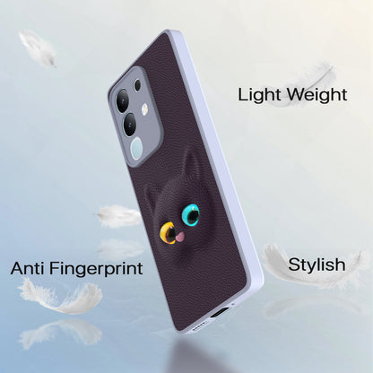 Pikkme Vivo T4x 5G / iQoo Z10x 5G Kitty Back Cover (Purple)