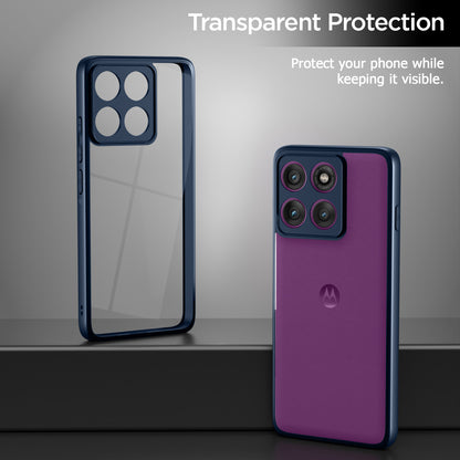 Pikkme Motorola Moto Edge 60 Pro 5G Eagle 2 Shockproof Sleek Hybrid Armor Back Cover (Blue)