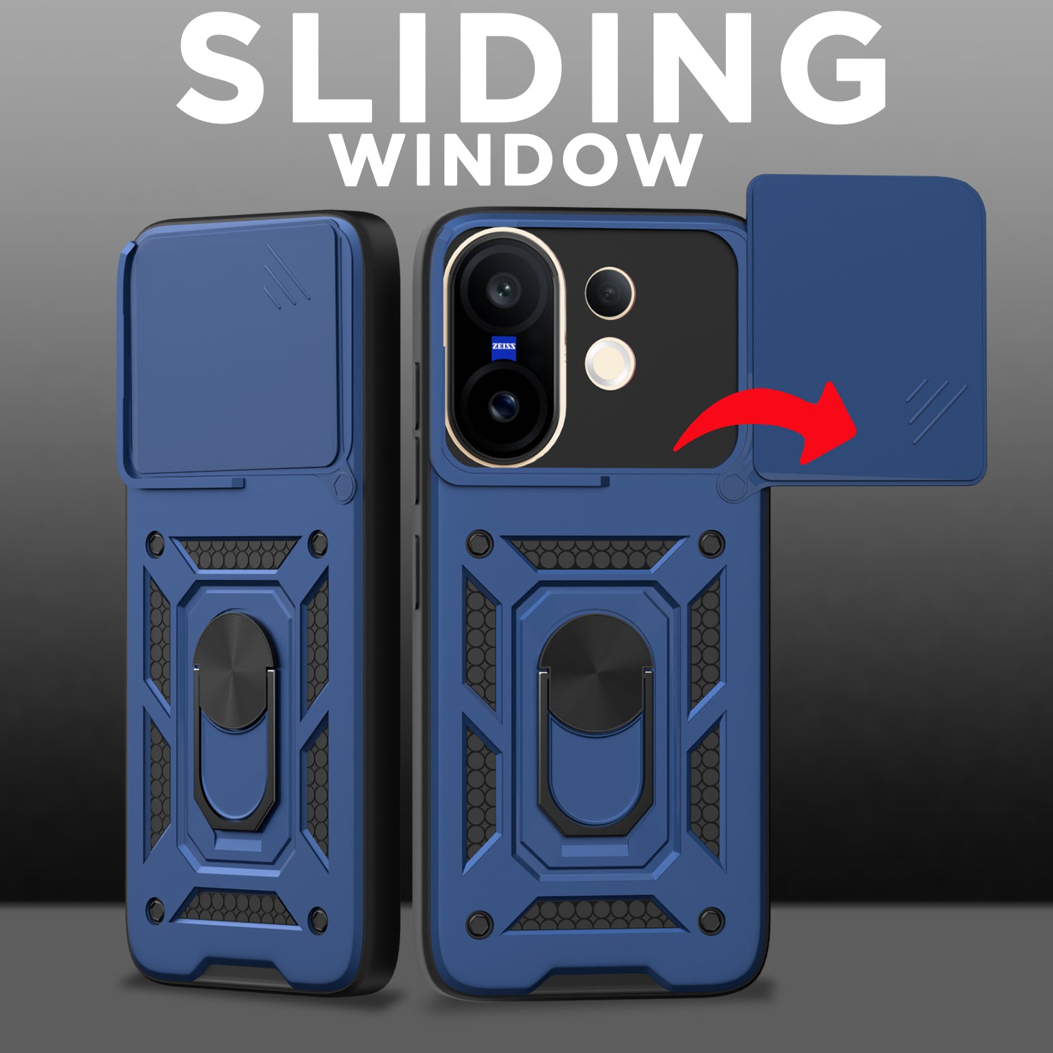 Vivo X200 FE 5G mobile cover in blue by Pikkme – photo 2