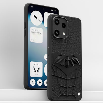 Pikkme Nothing Phone 3a Lite 5G Shockproof Stylish Cartoon Back Cover (Black)