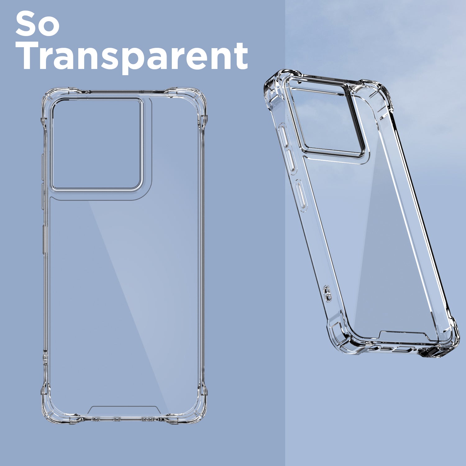 Pikkme Motorola Moto Edge 60 Stylus 5G PC + TPU Crystal Clear Back Cover (Transparent)