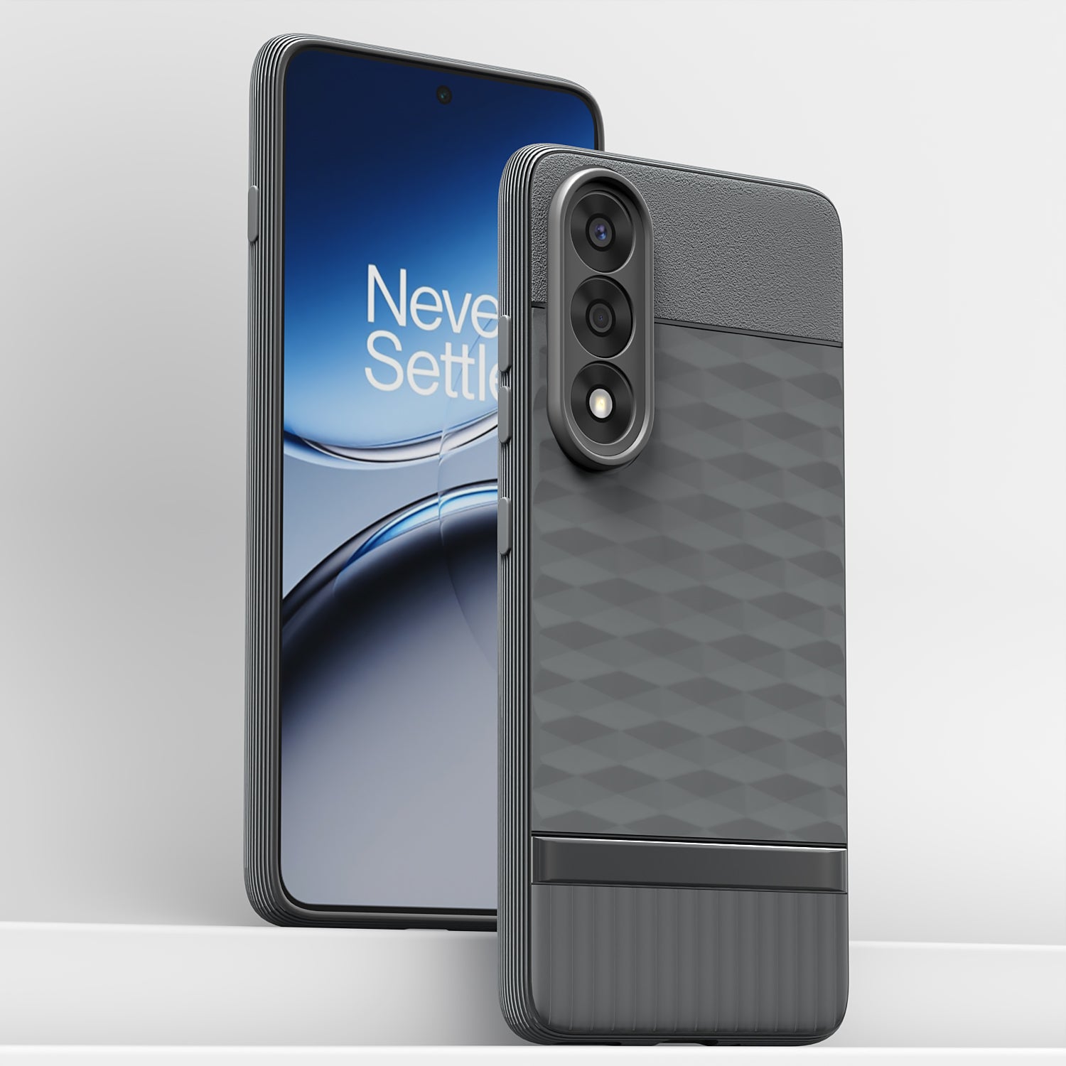 Pikkme OnePlus Nord 5 5G Shockproof Soft Flexible Gencase Back Cover (Grey)