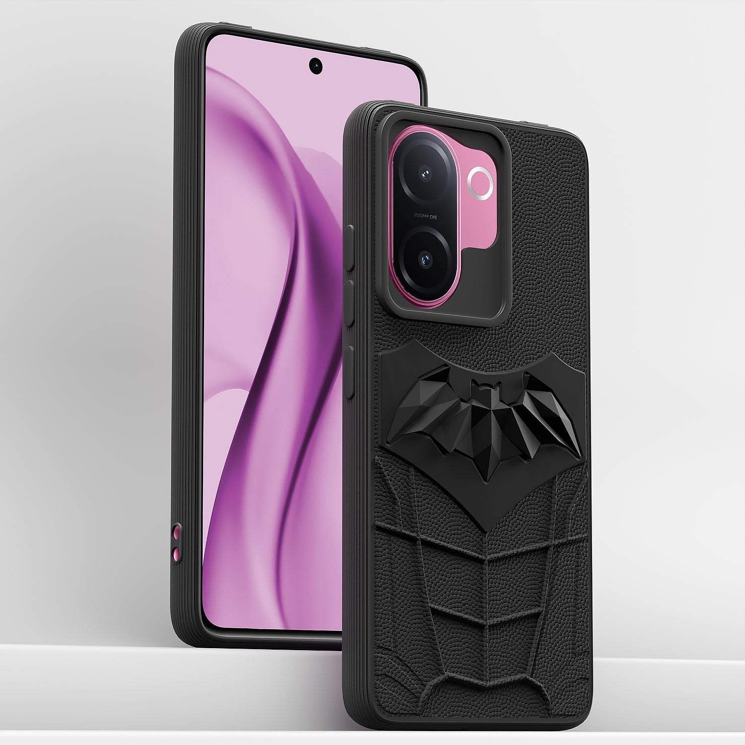 Pikkme Vivo V60e 5G Shockproof Stylish Cartoon Back Cover (Black)
