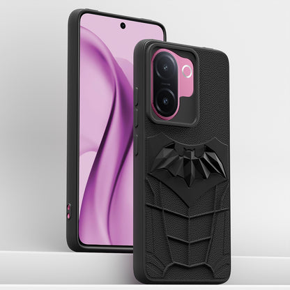 Pikkme Vivo V60e 5G Shockproof Stylish Cartoon Back Cover (Black)