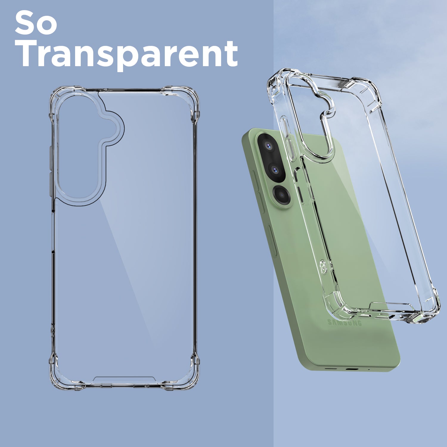 Pikkme Samsung Galaxy M36 5G  PC + TPU Crystal Clear Transparent Back Cover (Transparent)