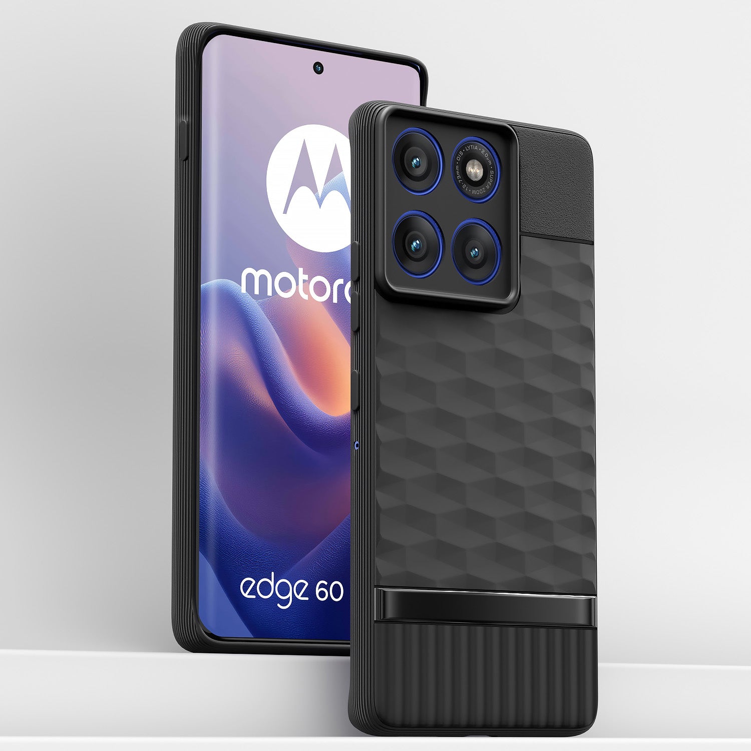 Pikkme Motorola Moto Edge 60 Pro 5G Gencase Back cover (Black)