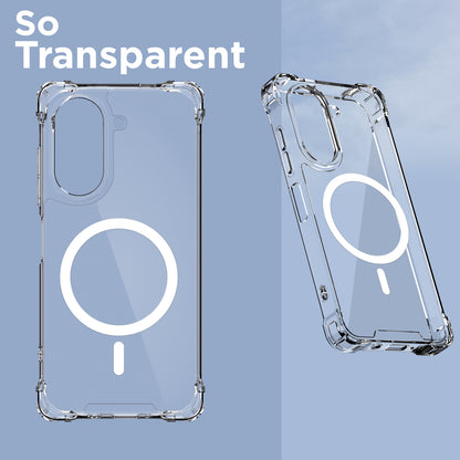 Pikkme Poco C71 / Redmi A5 Mag-Safe Shockproof PC + TPU Back Cover (Transparent)