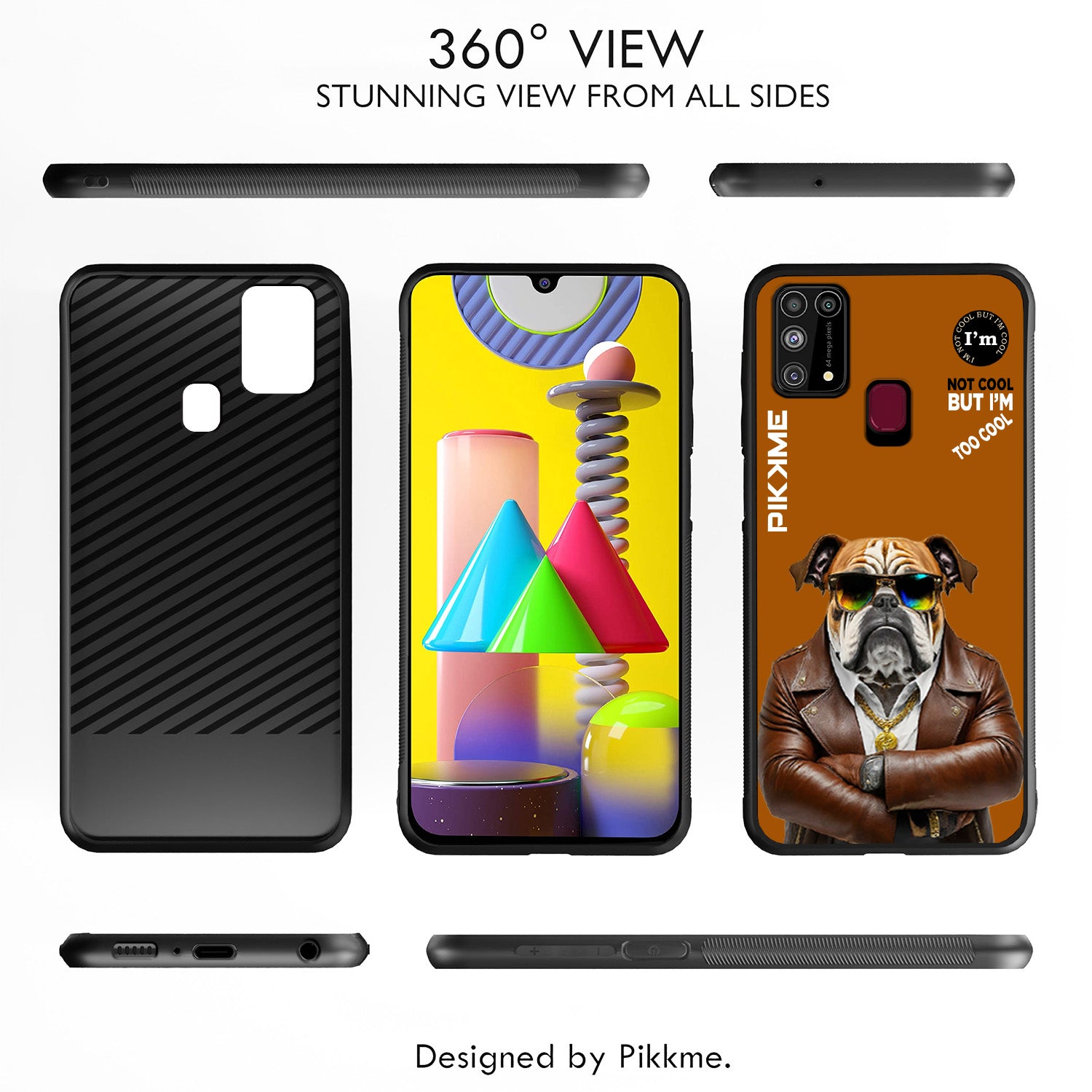 Pikkme Brown Dog Swag  Samsung Galaxy M31 Nim2 Back Cover (Design 10)