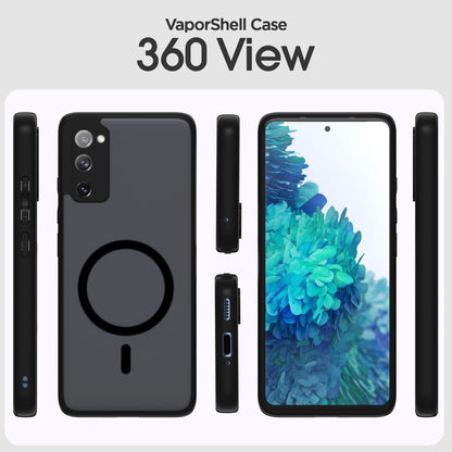 Pikkme Samsung Galaxy S20 Fe 5G Eagle 2 Mag-Safe Smoke Shockproof Hard Transparent Back Cover (Black)