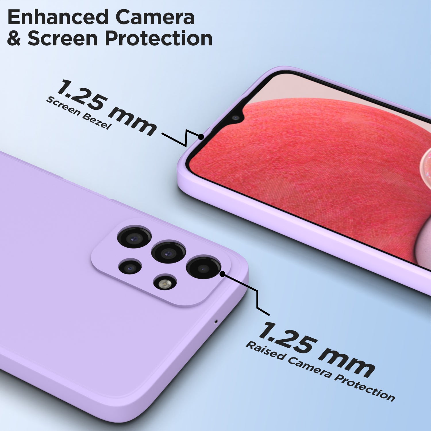 Pikkme Samsung Galaxy A23 4G / A23 5G Liquid Silicone Back Cover | Purple