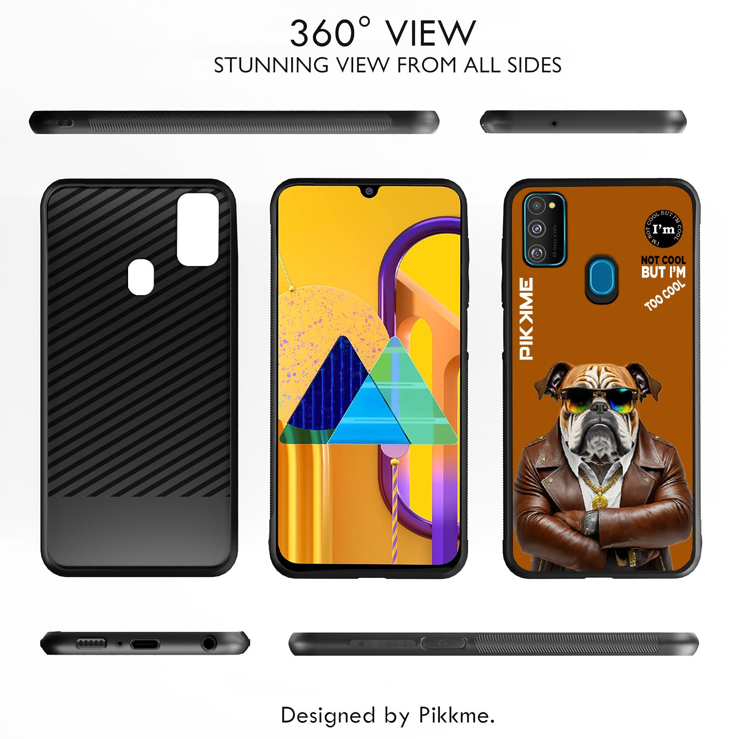 Pikkme Brown Dog Swag  Samsung Galaxy M30s Nim2 Back Cover (Design 10)