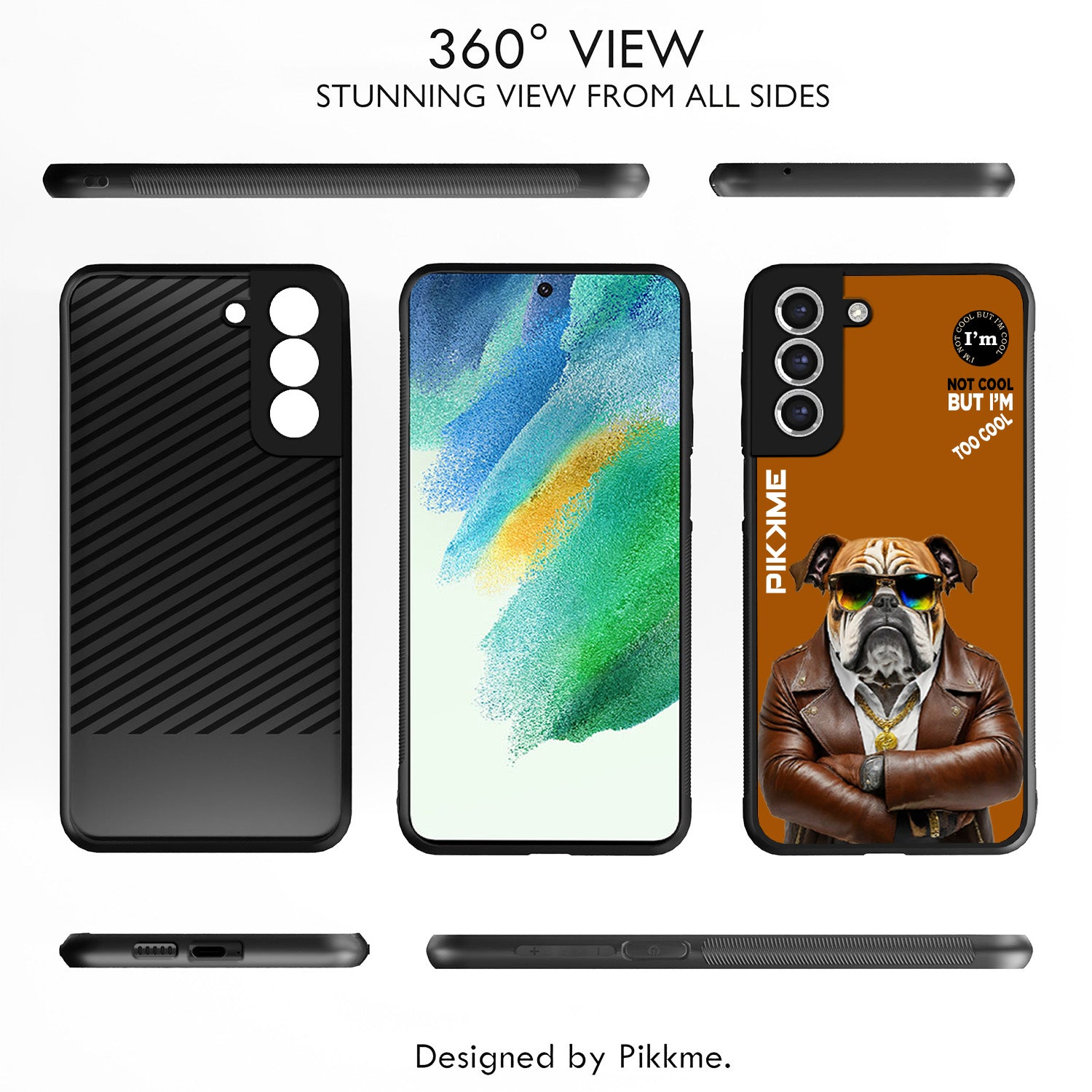 Pikkme Brown Dog Swag Samsung Galaxy S21 Fe Nim2 Back Cover (Design 10)