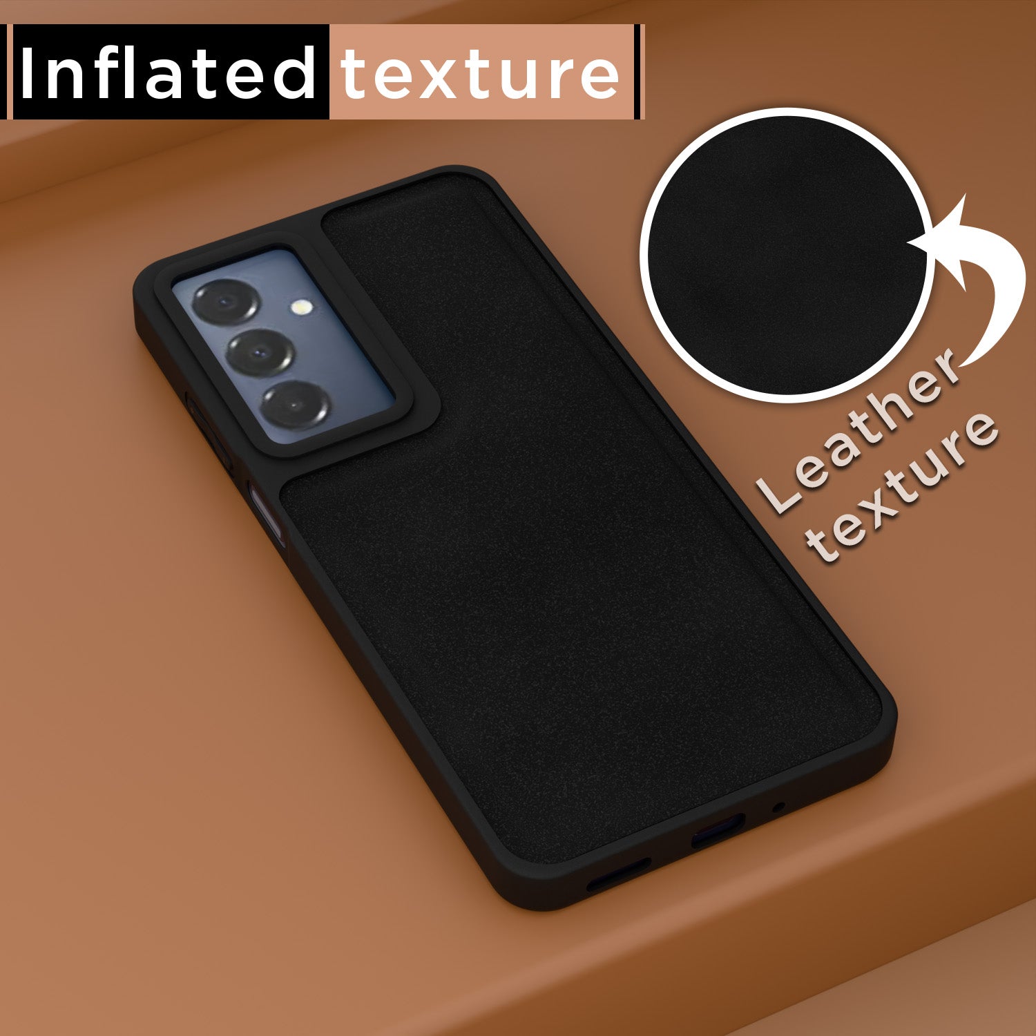 Pikkme Samsung Galaxy A16 5G Premium Leatherback Case (Black)