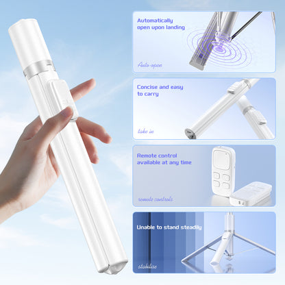 Pikkme Complete 360° Adjustable Smart Selfie Stick Tripod with Wireless Remote control