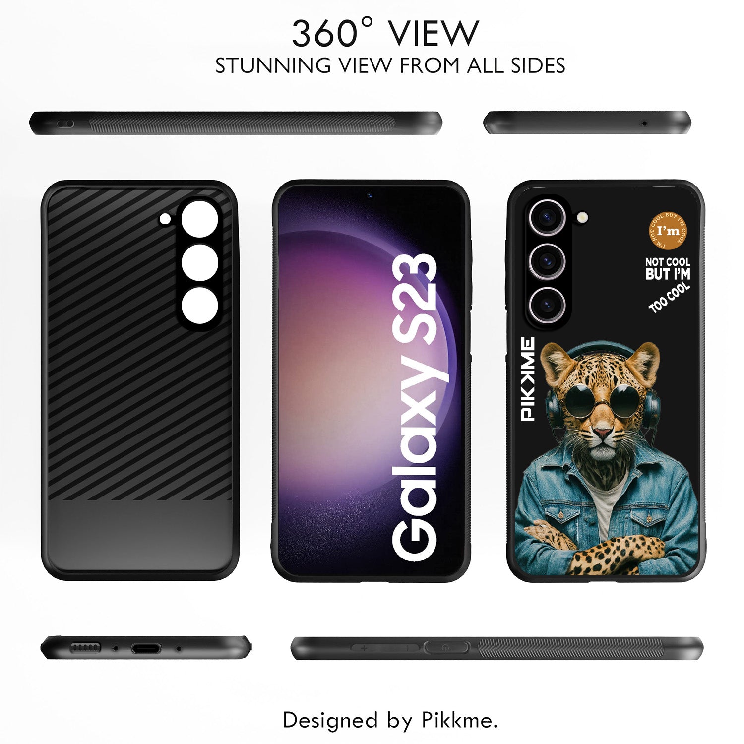 Pikkme Black Leopard Swag  Samsung Galaxy S23 5G NIm2 Back Cover (Design 04)