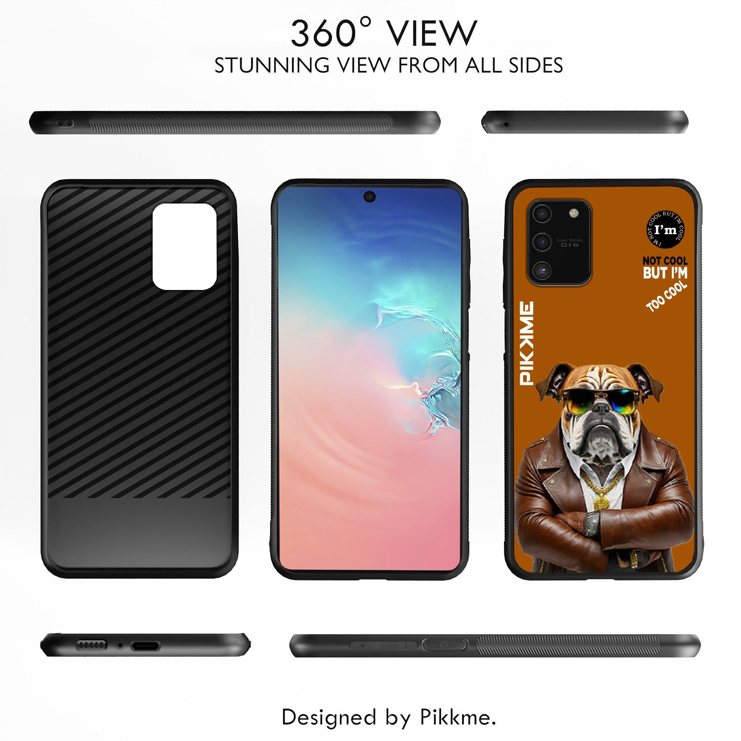 Pikkme Brown Dog Swag  Samsung Galaxy S10 Lite Nim2 Back Cover (Design 10)