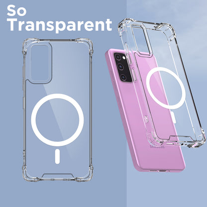 Transparent mag-safe MagSafe mobile back cover for Samsung S20 FE 5G – Pikkme – photo 2