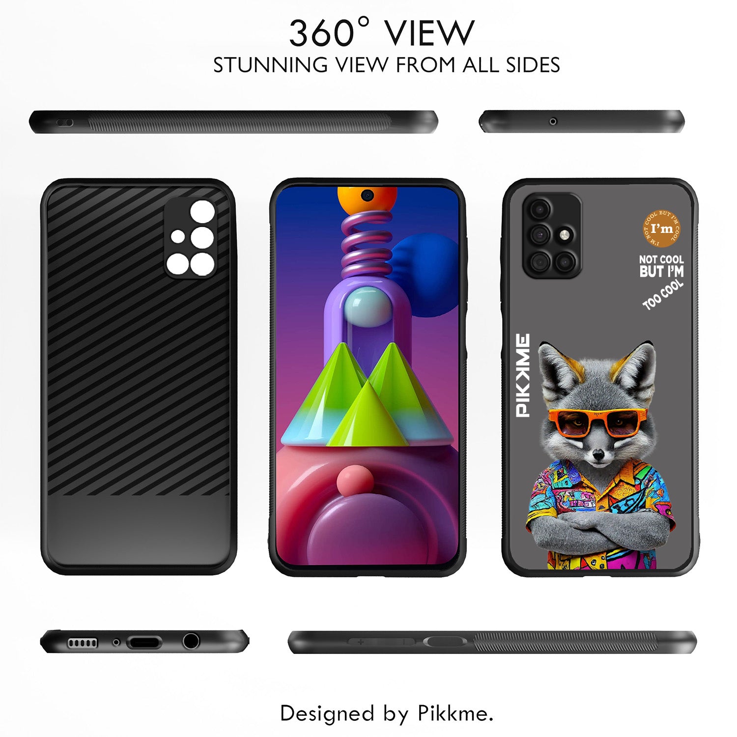 Pikkme Grey Wolf Swag  Samsung Galaxy M31s Nim2 Back Cover (Design 01)