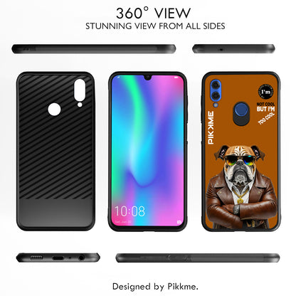 Pikkme Back Cover Pc Tpu + Printed Cool Funky Stylish Brown Dog Swag Raised Edges Camera Protection |Bumper Case For Honor 10 Lite (Design 10)