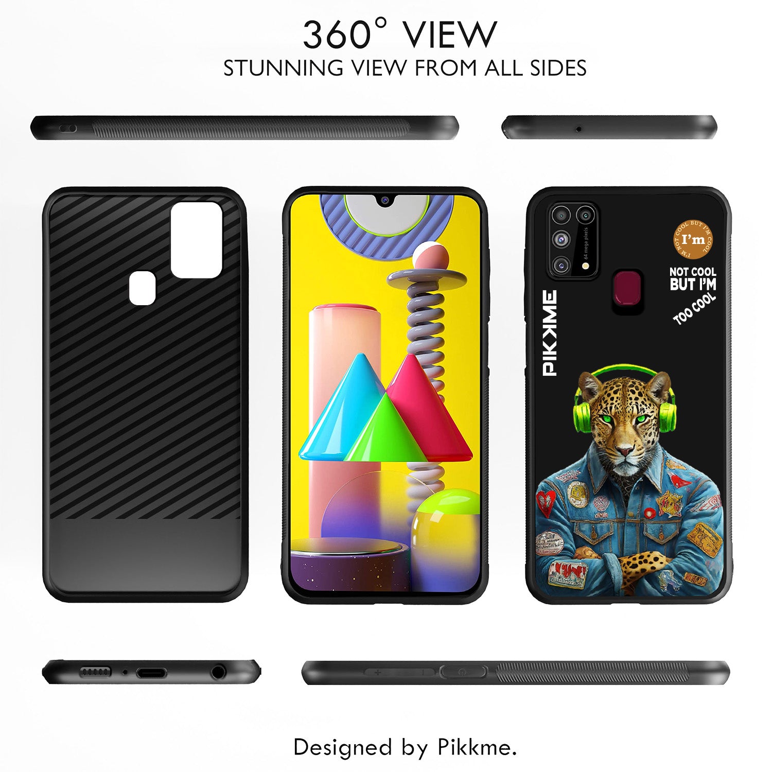 Pikkme Black Leopard Swag  Samsung Galaxy M31 Nim2 Back Cover (Design 03)