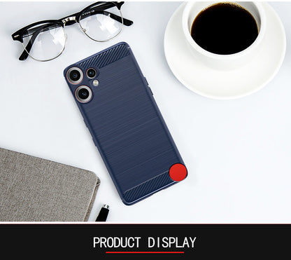Pikkme CMF by Nothing Phone 2 Pro 5G  Hybrid Carbon Fiber Back Cover (Blue)