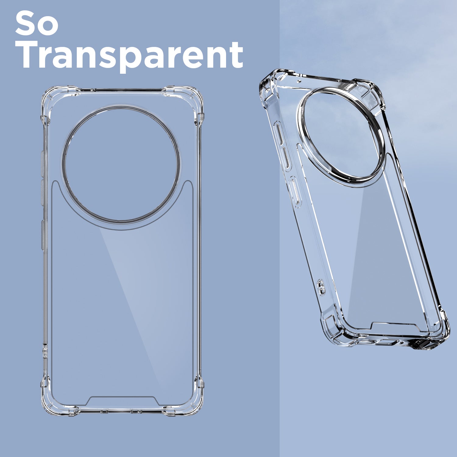 Pikkme Vivo T4 5G / iQoo Z10 5G PC + TPU Clear Transparent  Back Cover (Transparent)