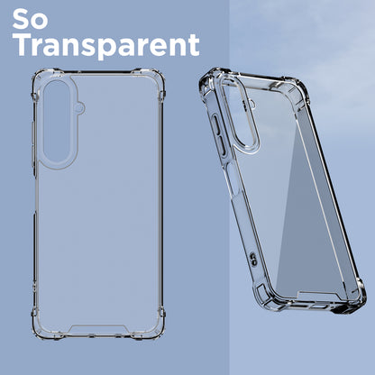 Pikkme Samsung Galaxy A16 5G  PC + TPU Crystal Clear Transparent Back Cover (Transparent)
