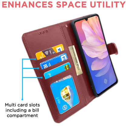 Pikkme Vivo S1 Pro Vintage Flip Cover | Brown
