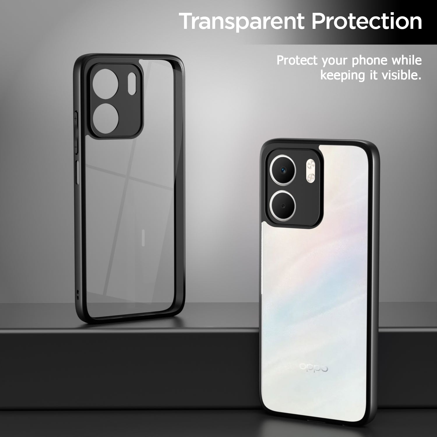 Pikkme Oppo A5x Eagle 2 Shockproof Sleek Hybrid Armor Back Cover (Black)